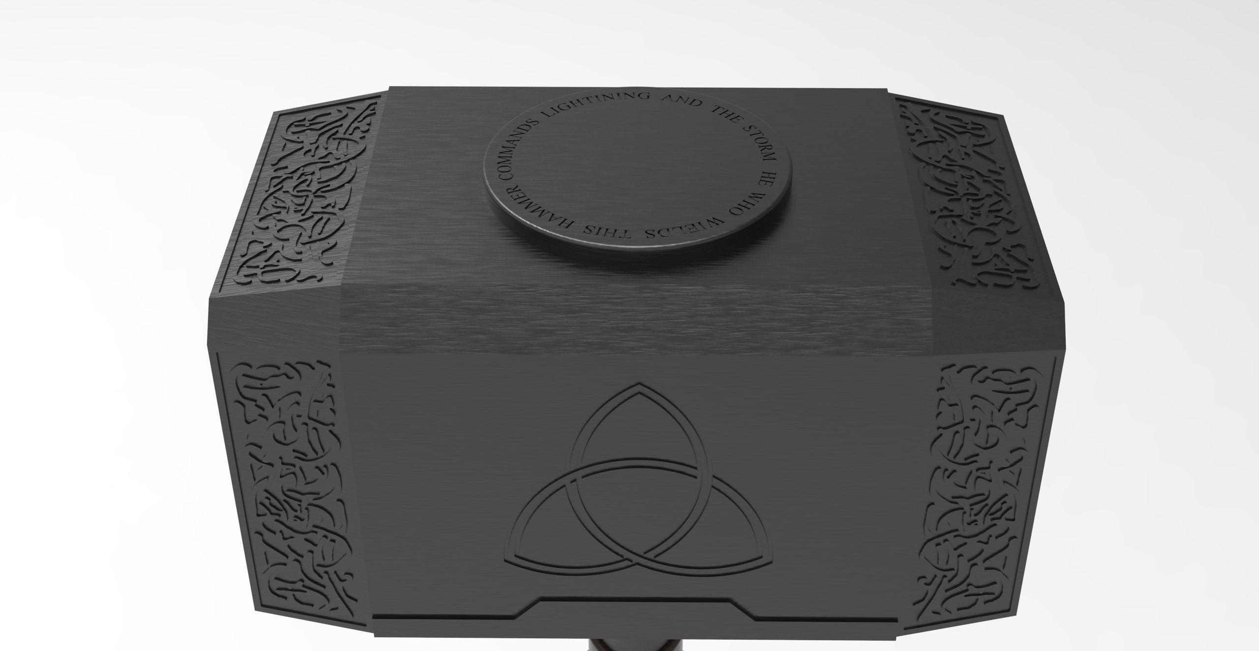 Thor hammer 3D model_5