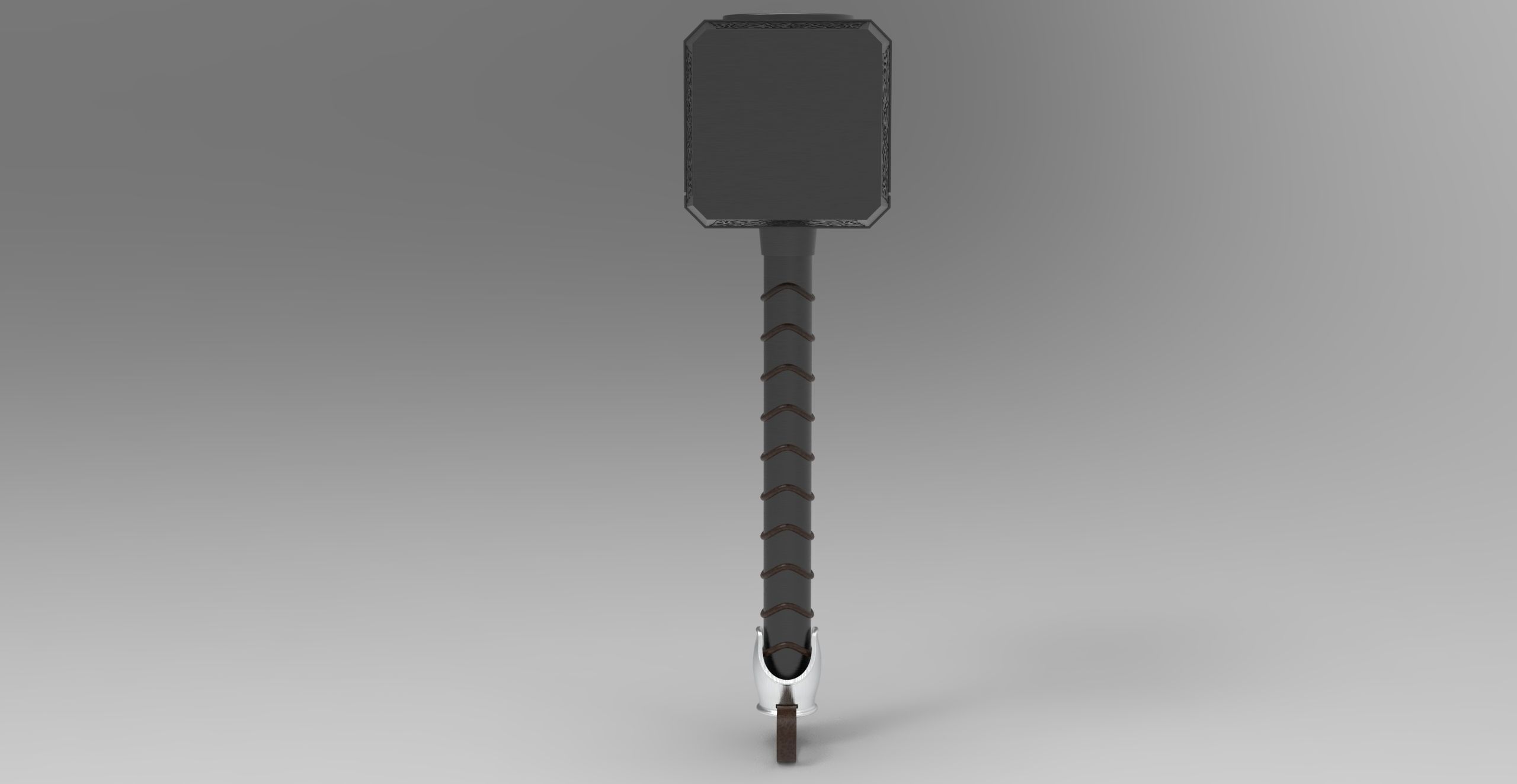 Thor hammer 3D model_2