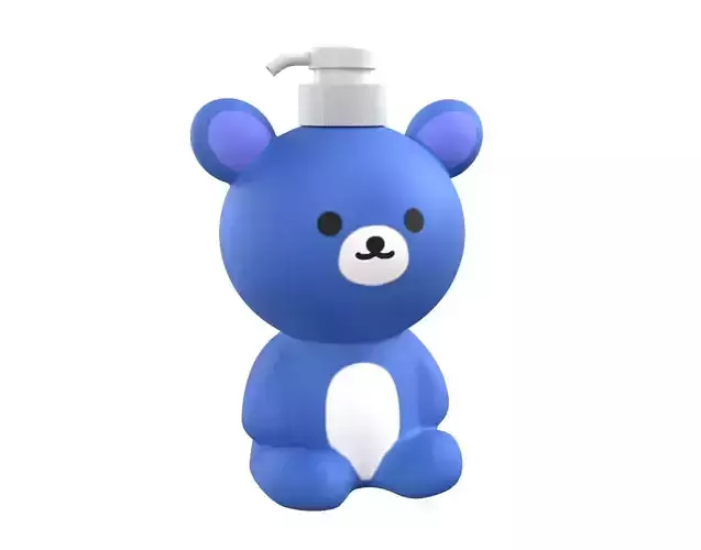 Bear Liquid Soap Dispenser Dark Blue