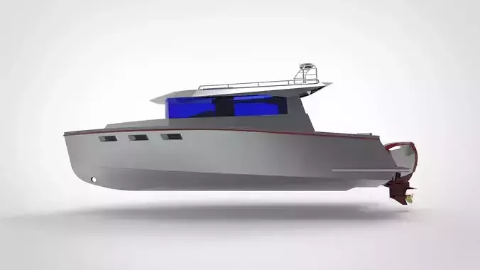 Minimalist Yacht Boat
