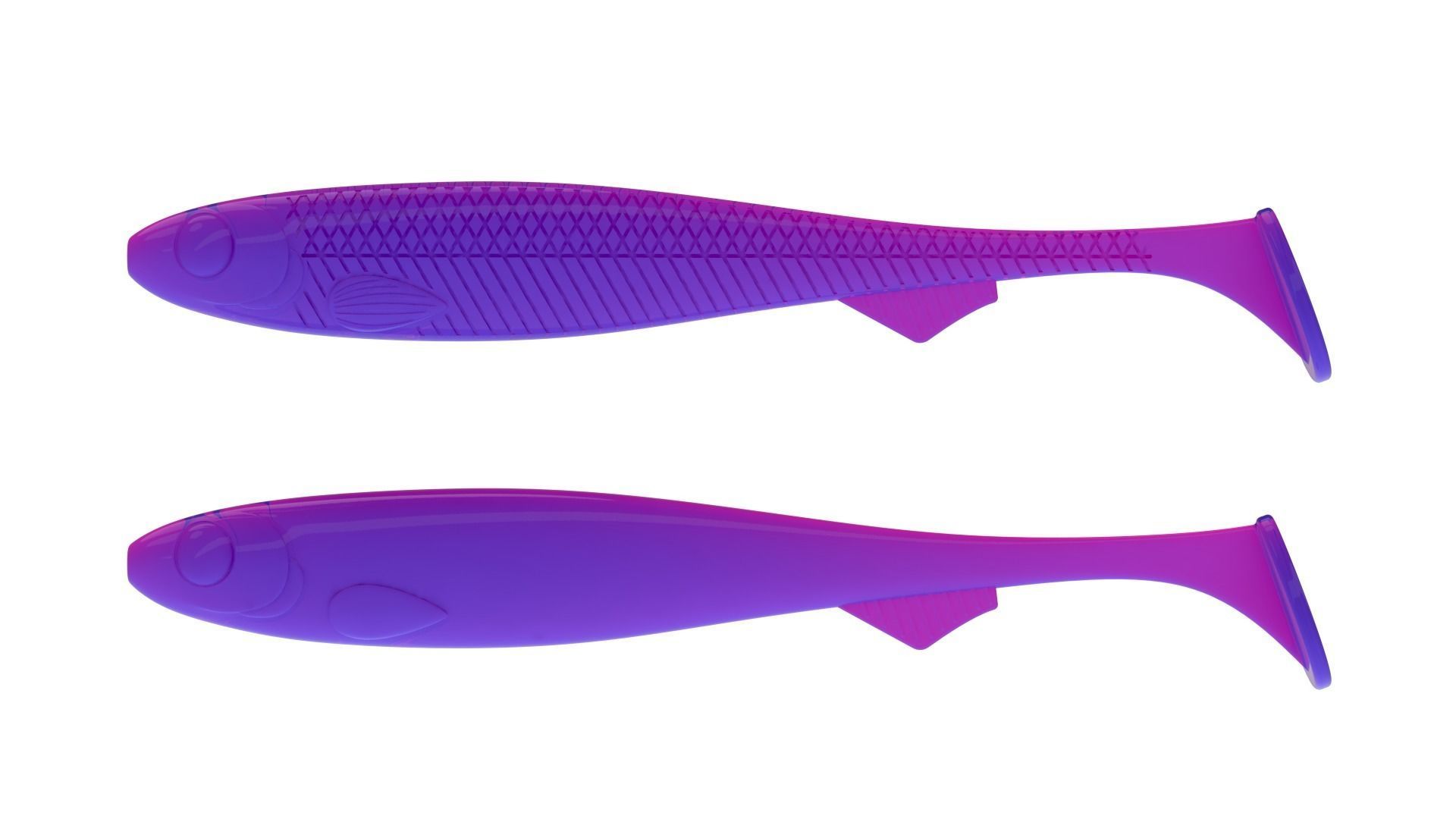 soft fishing lure v9 3D print model_1