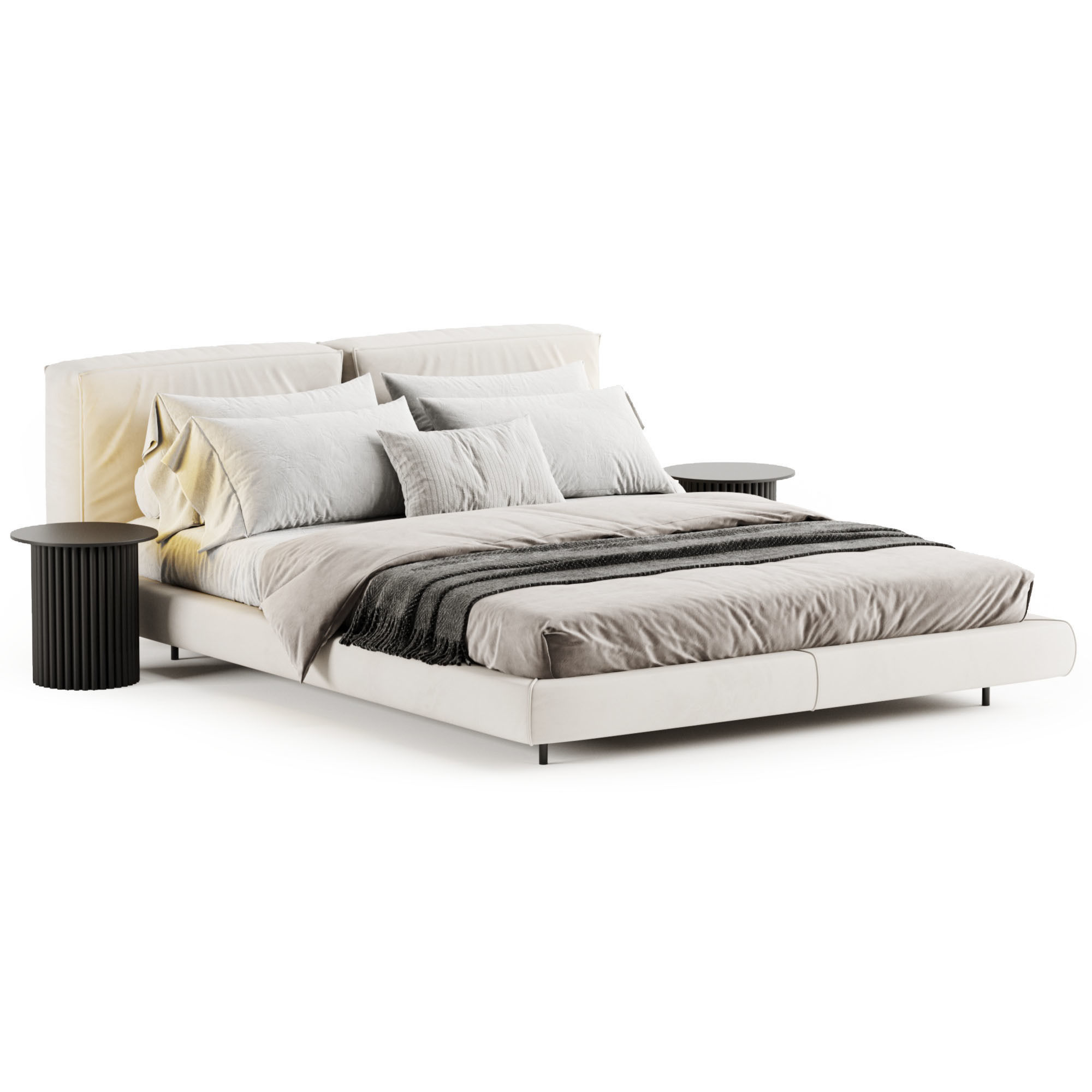 Zenit Bed by Desiree 3D model_7