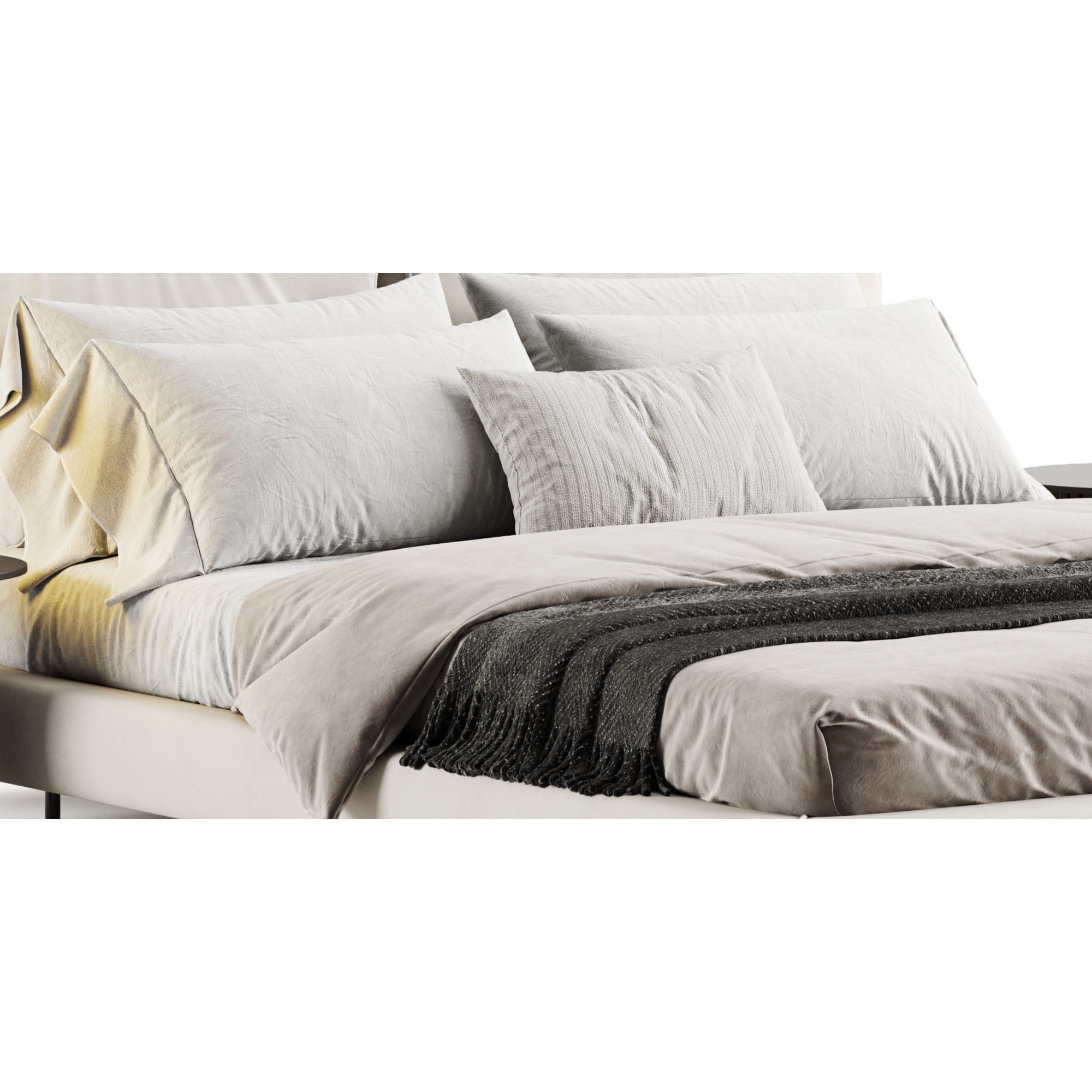 Zenit Bed by Desiree 3D model_8