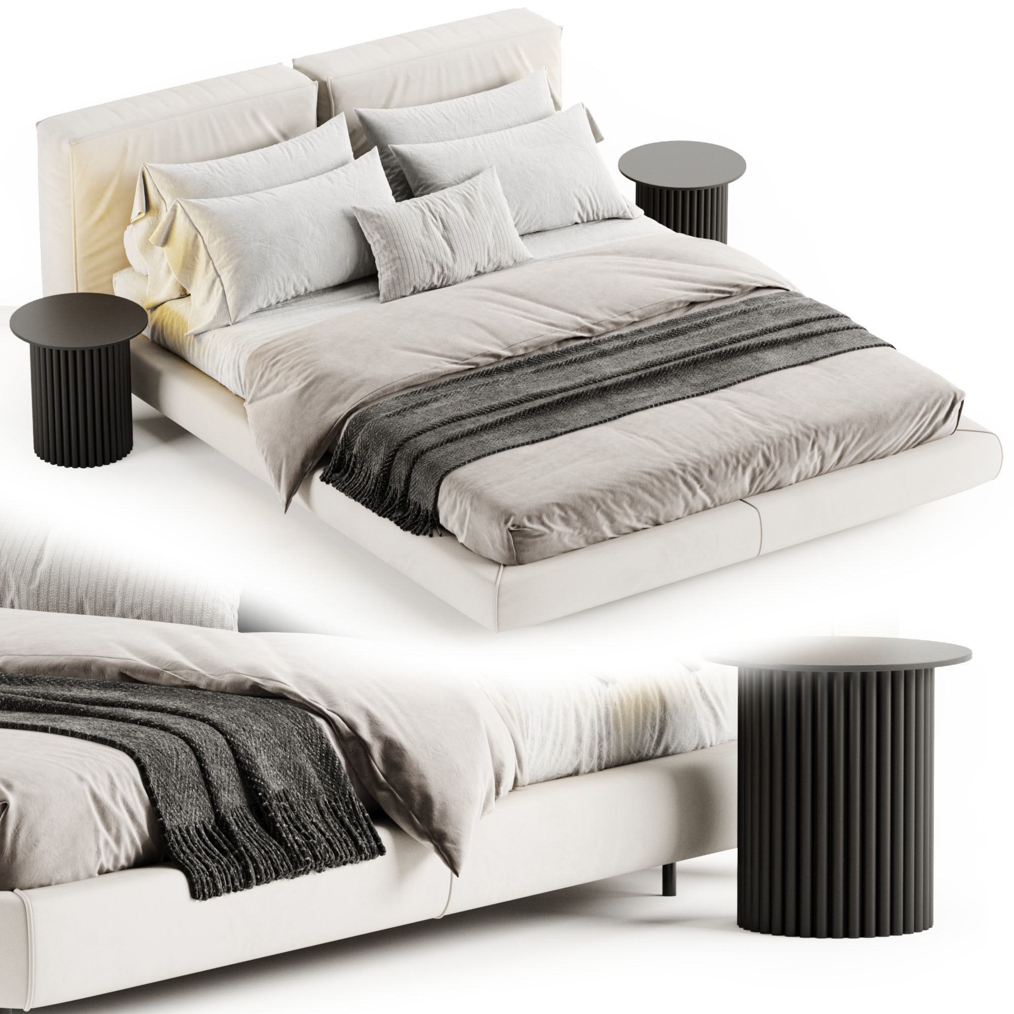 Zenit Bed by Desiree 3D model_6