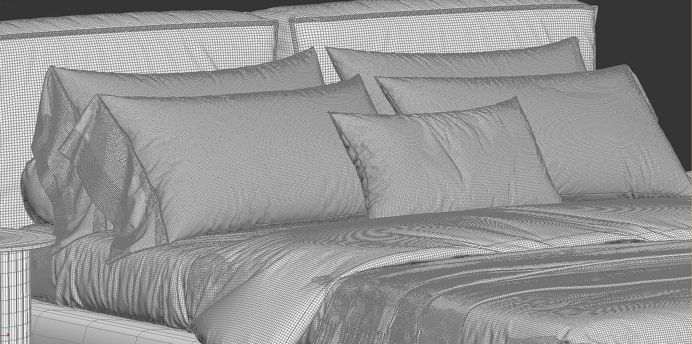 Zenit Bed by Desiree 3D model_17