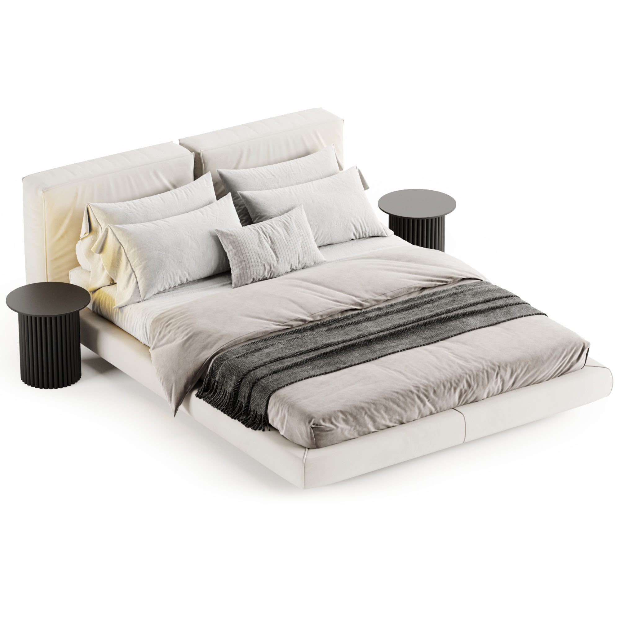 Zenit Bed by Desiree 3D model_9