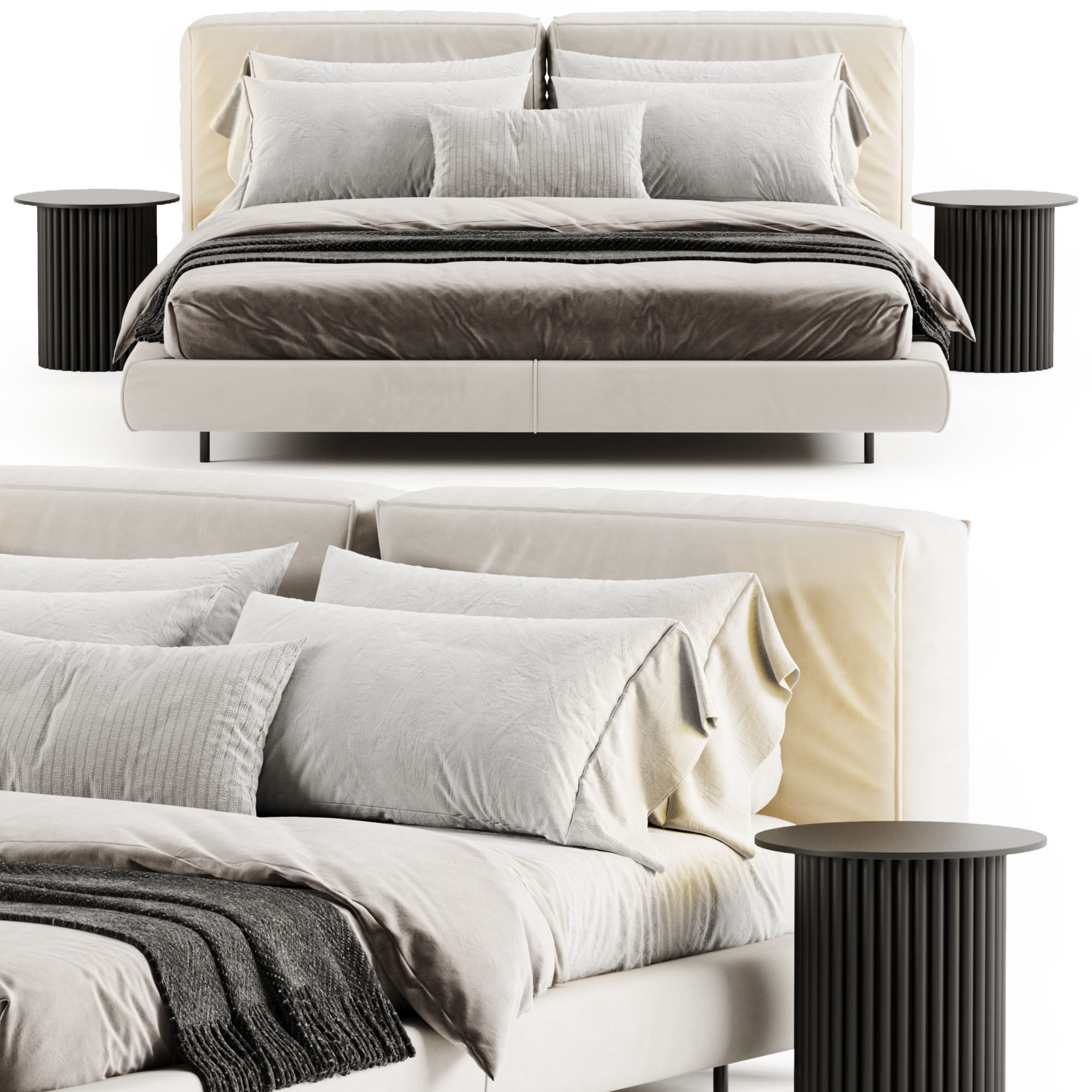 Zenit Bed by Desiree 3D model_5