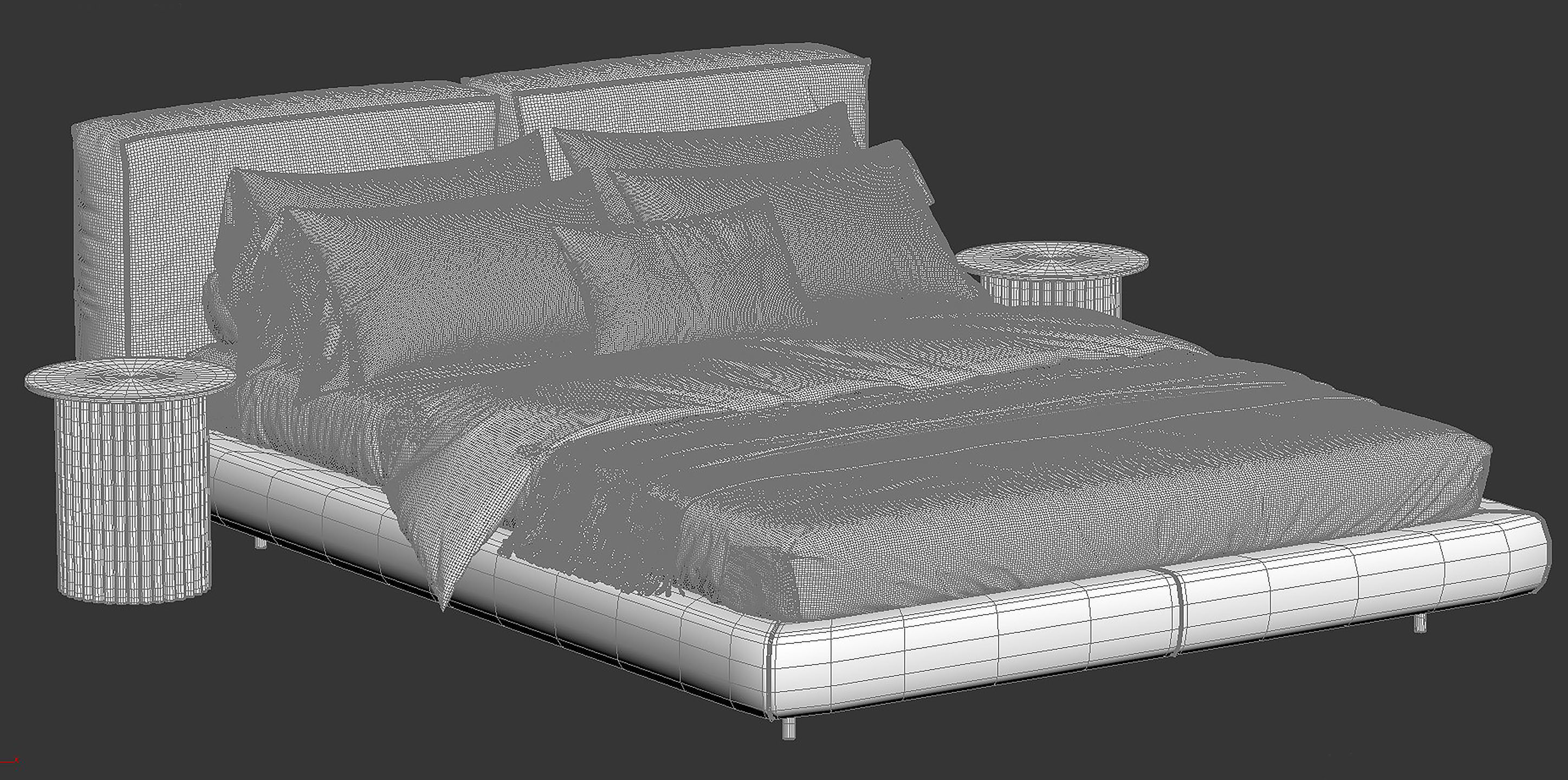 Zenit Bed by Desiree 3D model_18
