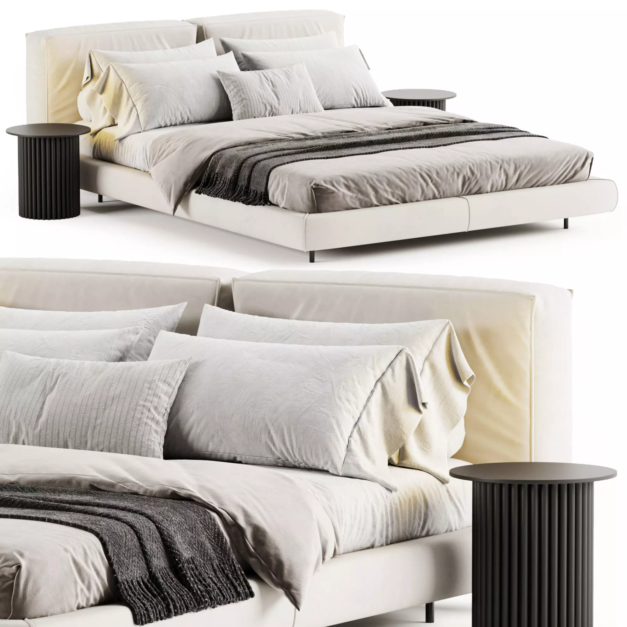 Zenit Bed by Desiree 3D model_0