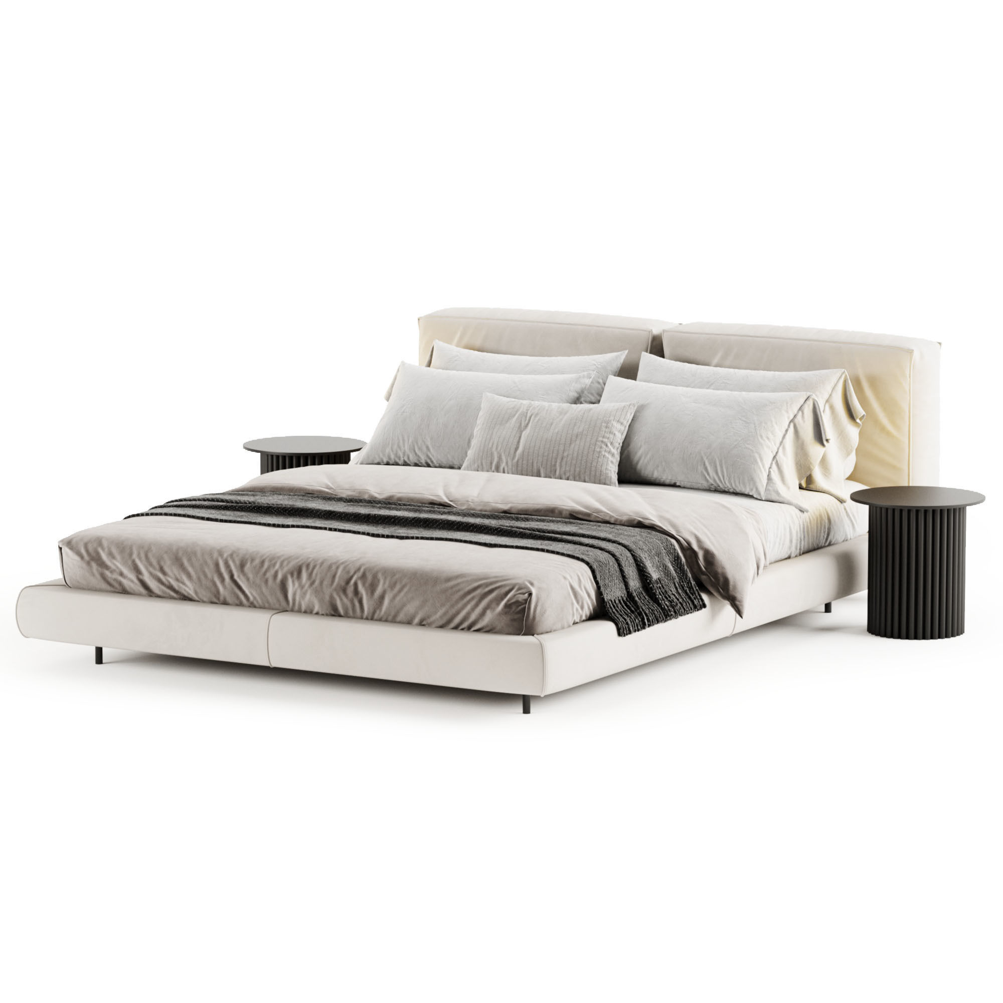 Zenit Bed by Desiree 3D model_11