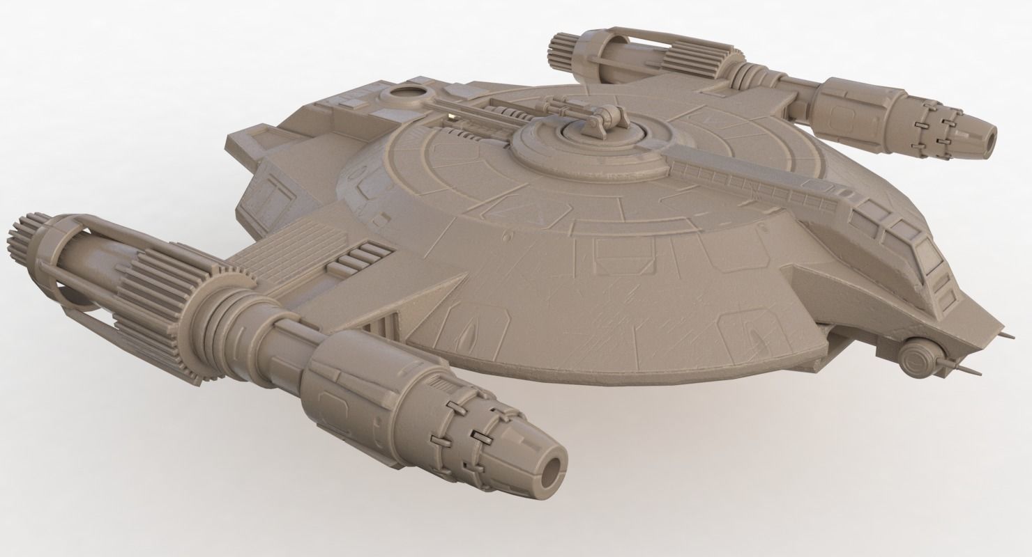 Lancer Class Spaceship Angel AI86 Low-poly 3D model_19