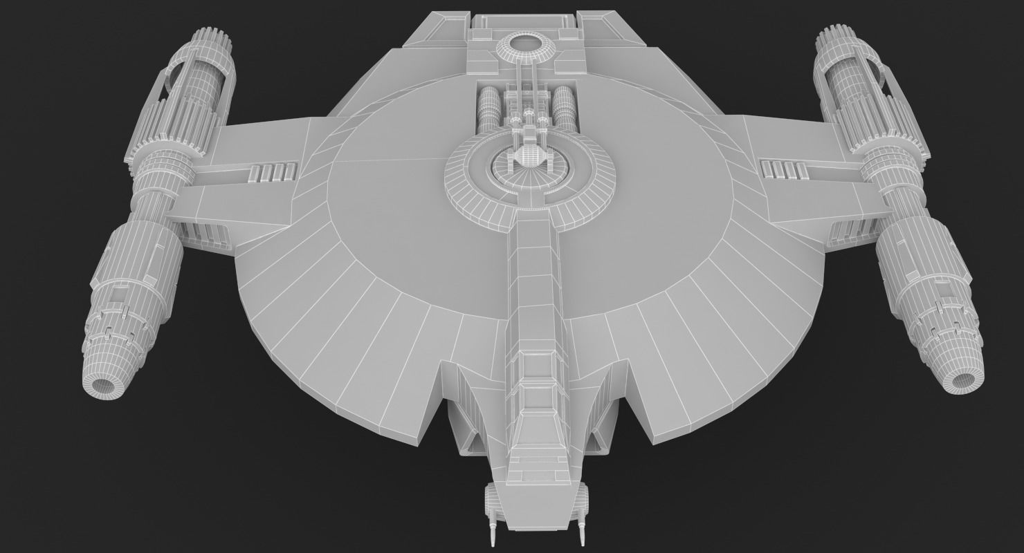 Lancer Class Spaceship Angel AI86 Low-poly 3D model_26
