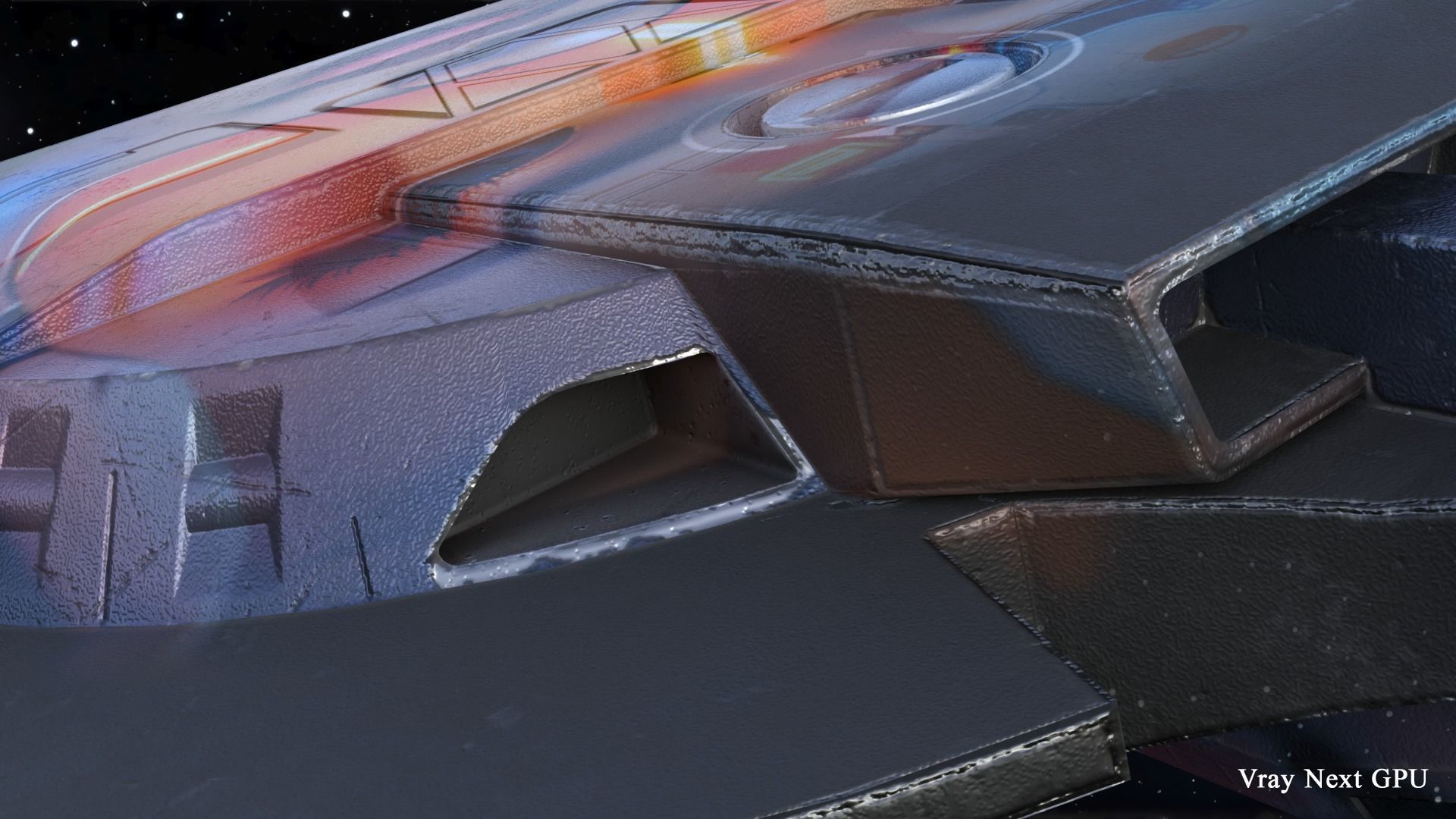 Lancer Class Spaceship Angel AI86 Low-poly 3D model_40