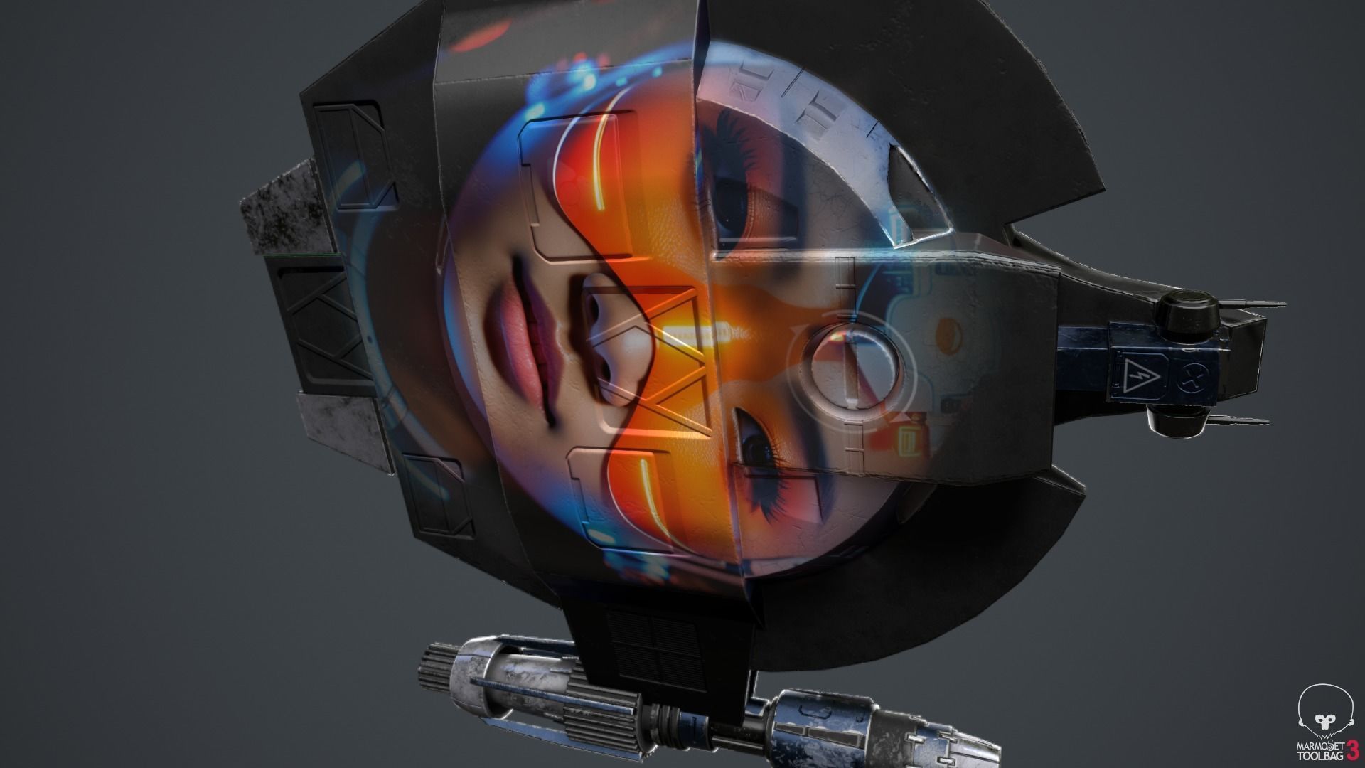 Lancer Class Spaceship Angel AI86 Low-poly 3D model_49