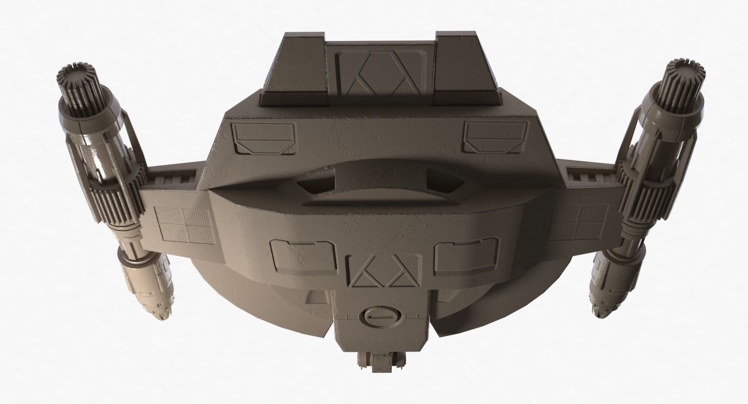 Lancer Class Spaceship Angel AI86 Low-poly 3D model_22