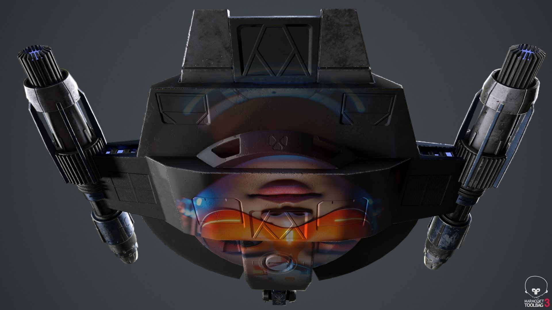 Lancer Class Spaceship Angel AI86 Low-poly 3D model_51