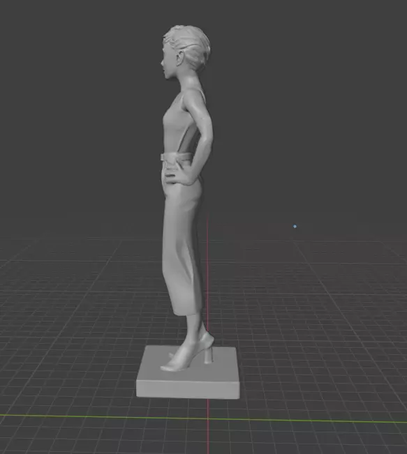 Audrey Hepburn 3D print model_5