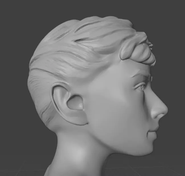 Audrey Hepburn 3D print model_18