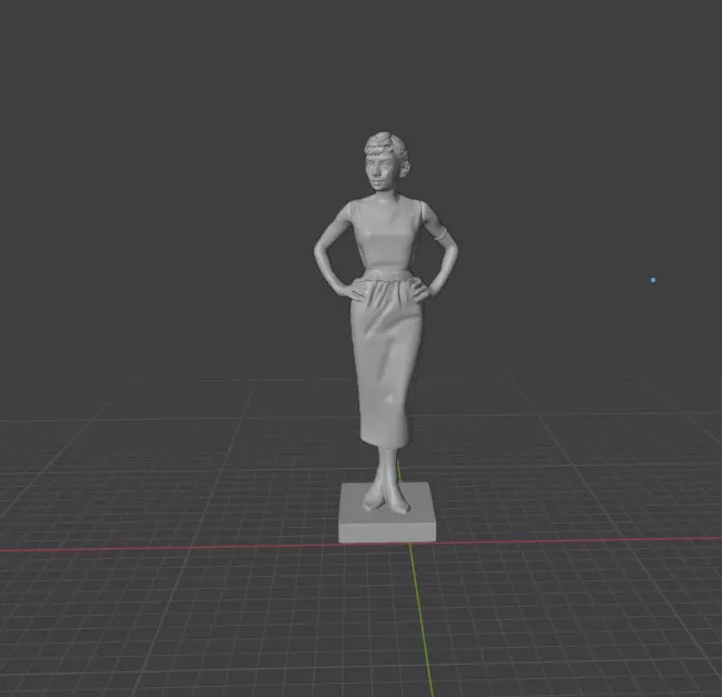 Audrey Hepburn 3D print model_0