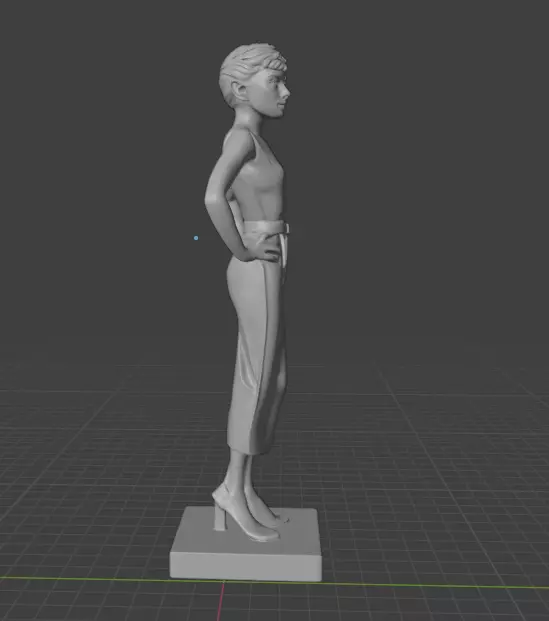 Audrey Hepburn 3D print model_3