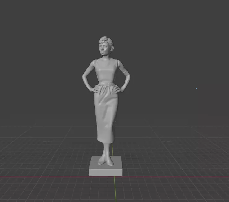 Audrey Hepburn 3D print model_1
