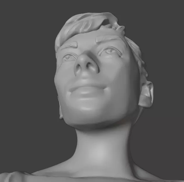 Audrey Hepburn 3D print model_25