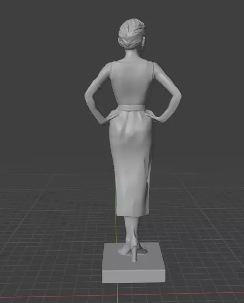 Audrey Hepburn 3D print model_14