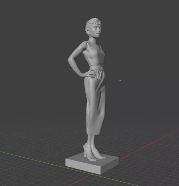 Audrey Hepburn 3D print model_4