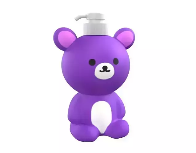 Bear Liquid Soap Dispenser Purple