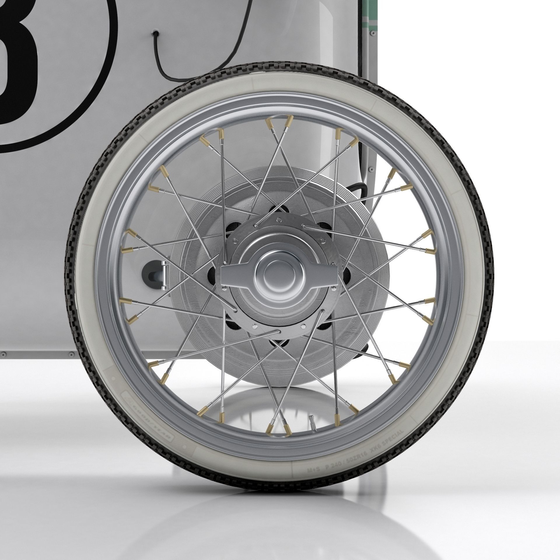 Steampunk Race Car 3D model_10