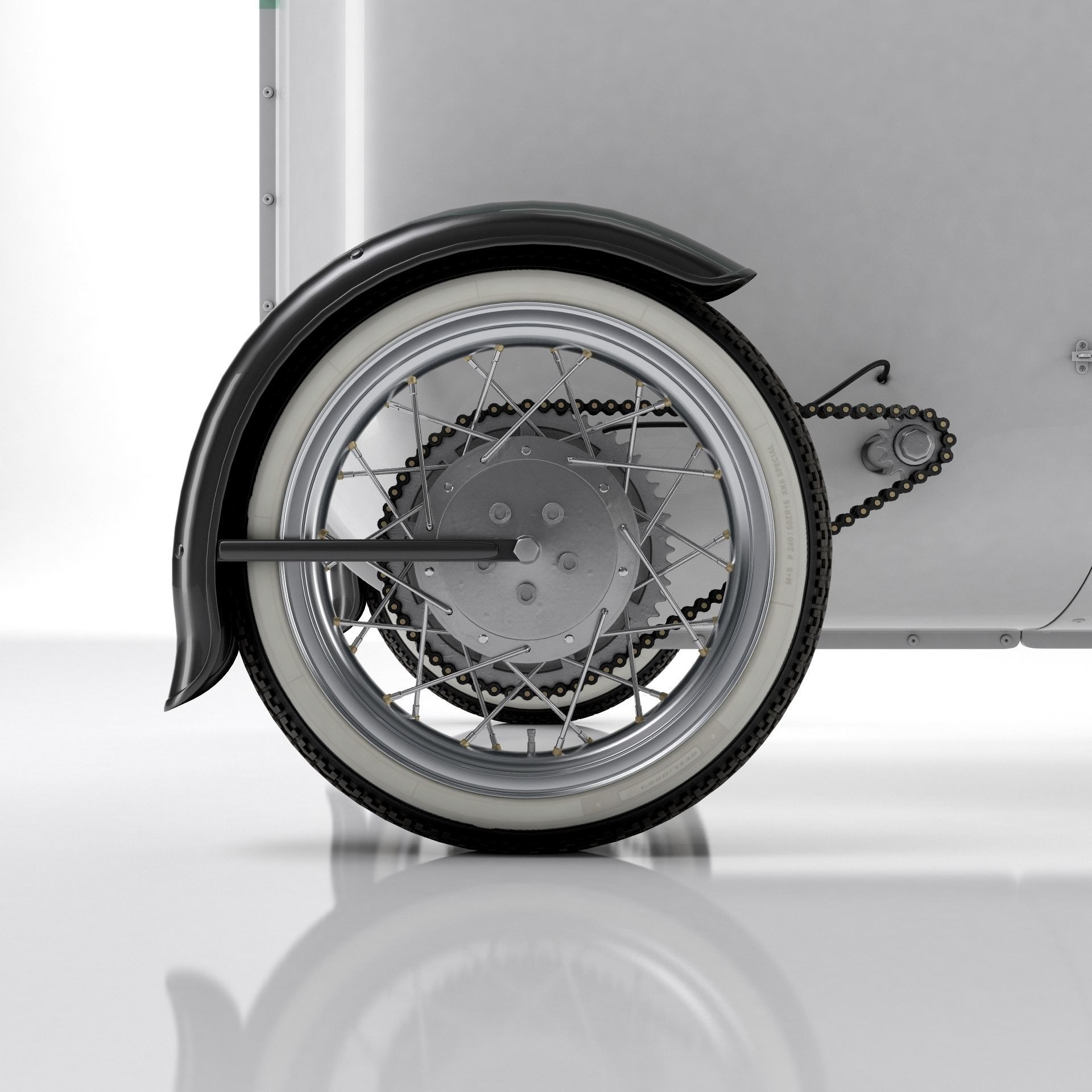 Steampunk Race Car 3D model_9