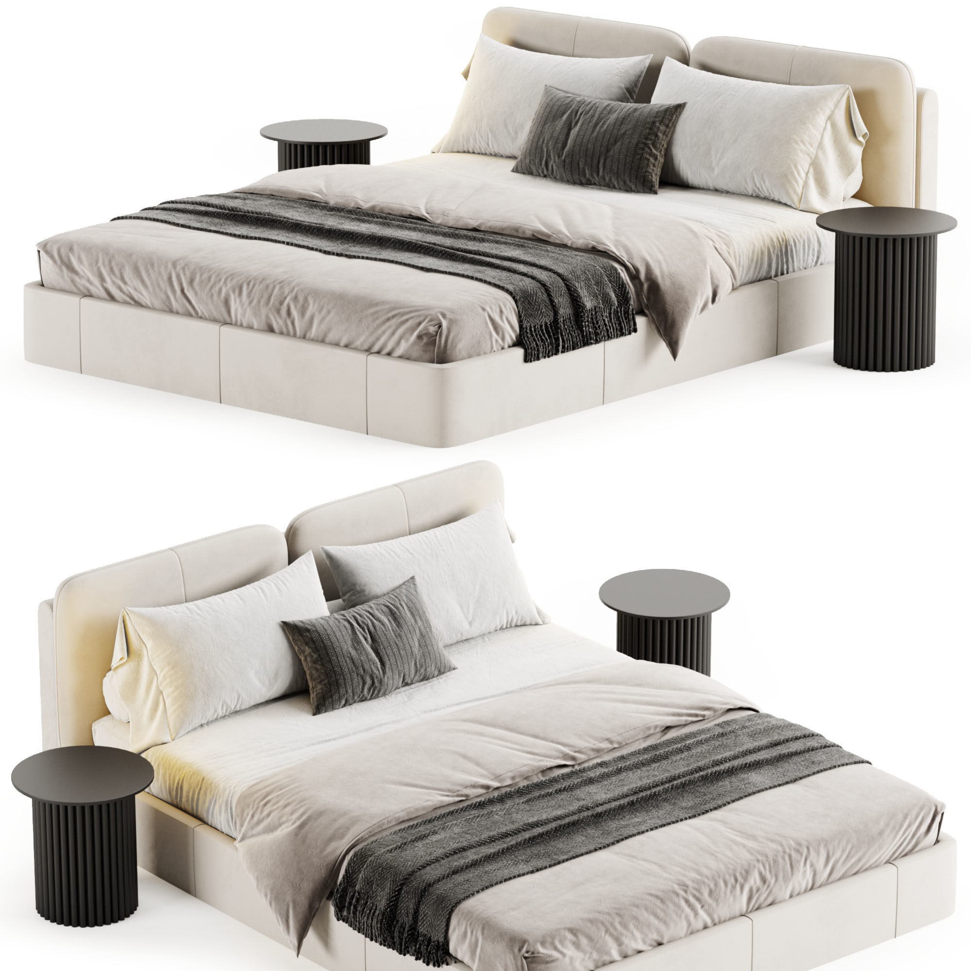 LETTO Lulu Bed 3D model_6