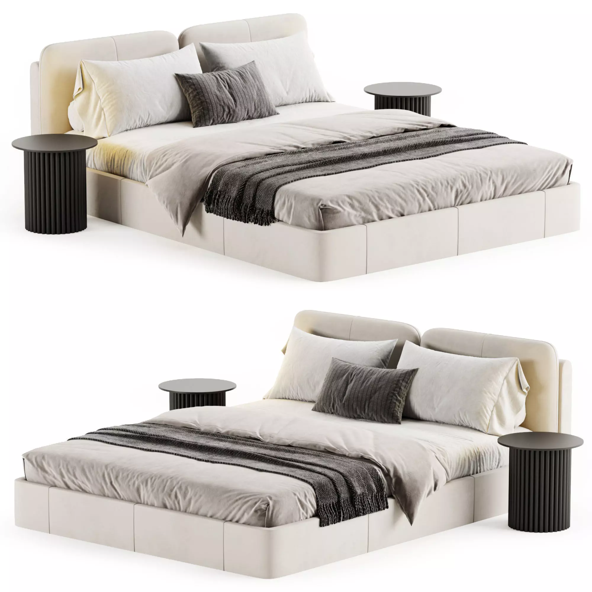 LETTO Lulu Bed 3D model_0