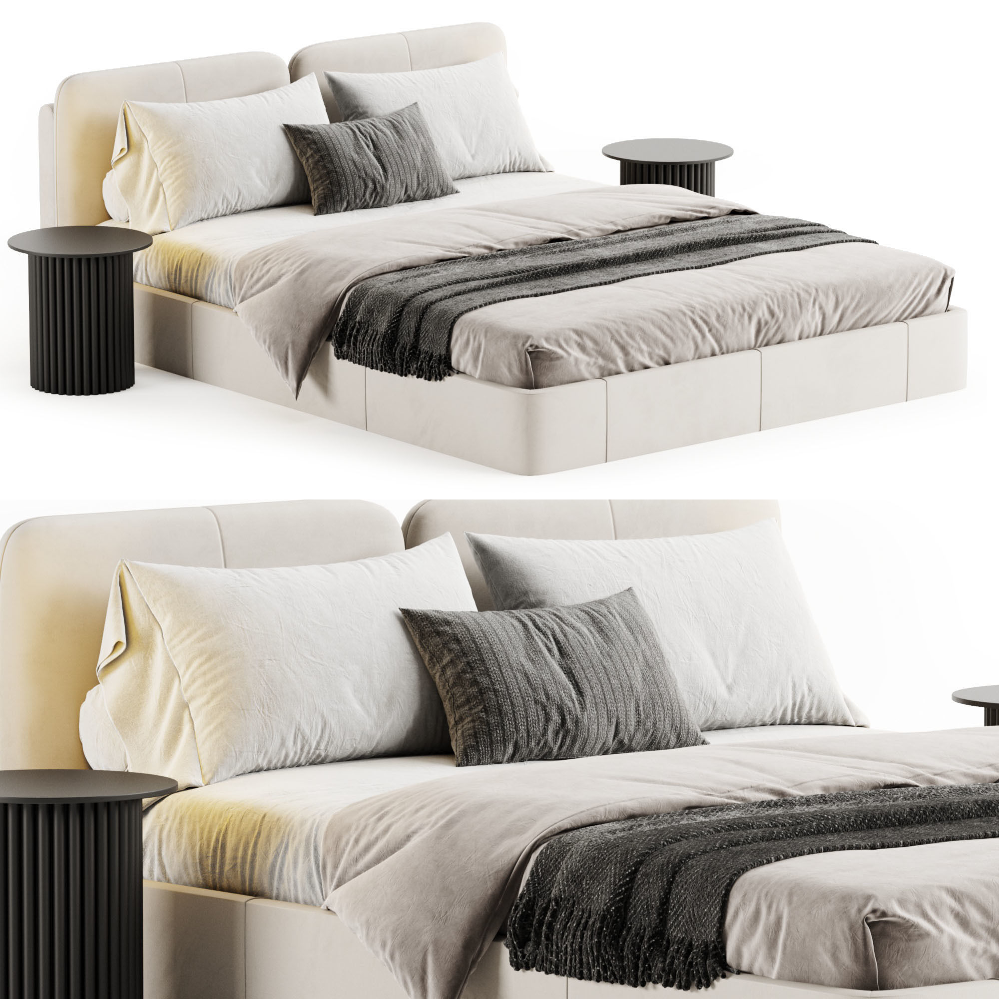 LETTO Lulu Bed 3D model_5