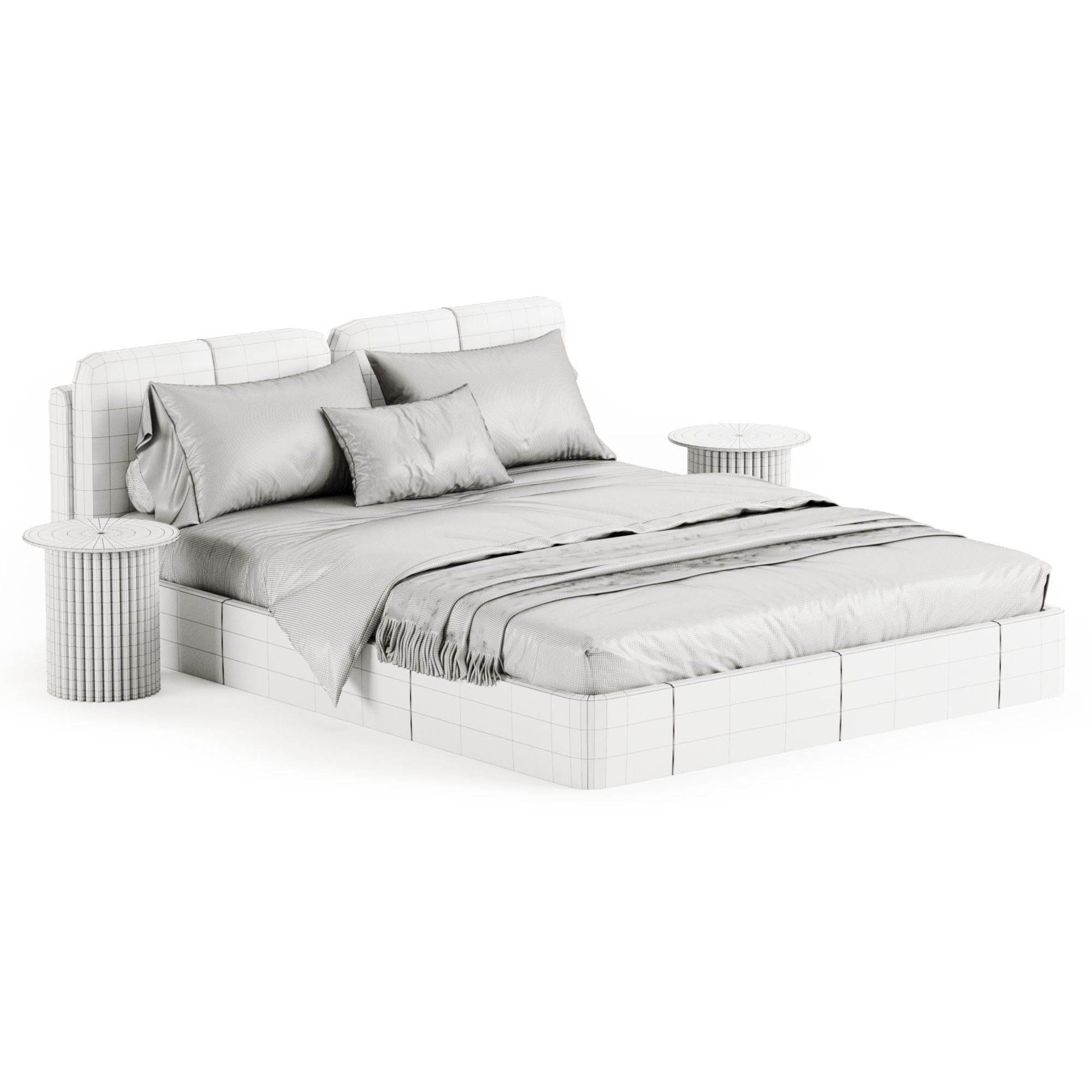 LETTO Lulu Bed 3D model_13