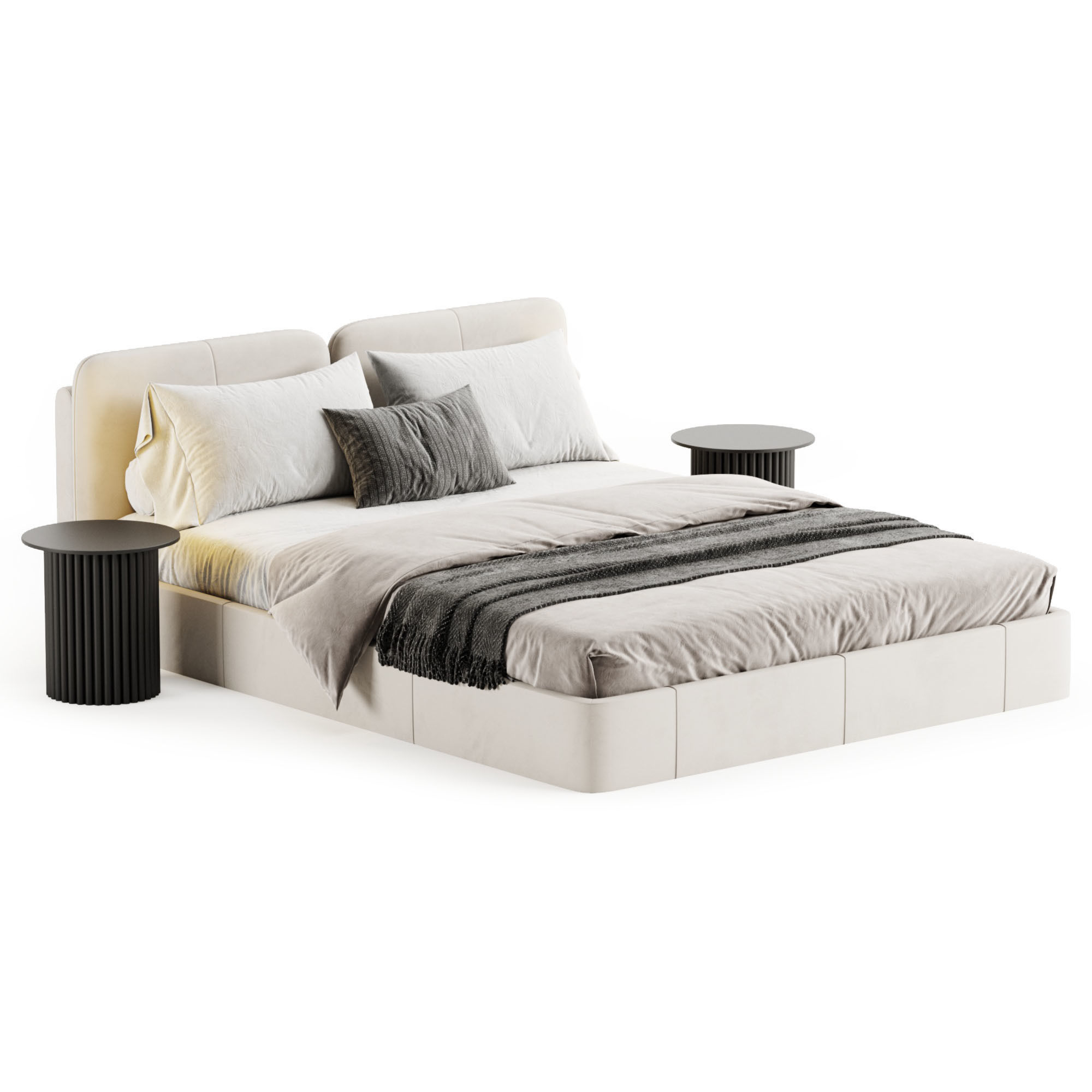 LETTO Lulu Bed 3D model_7