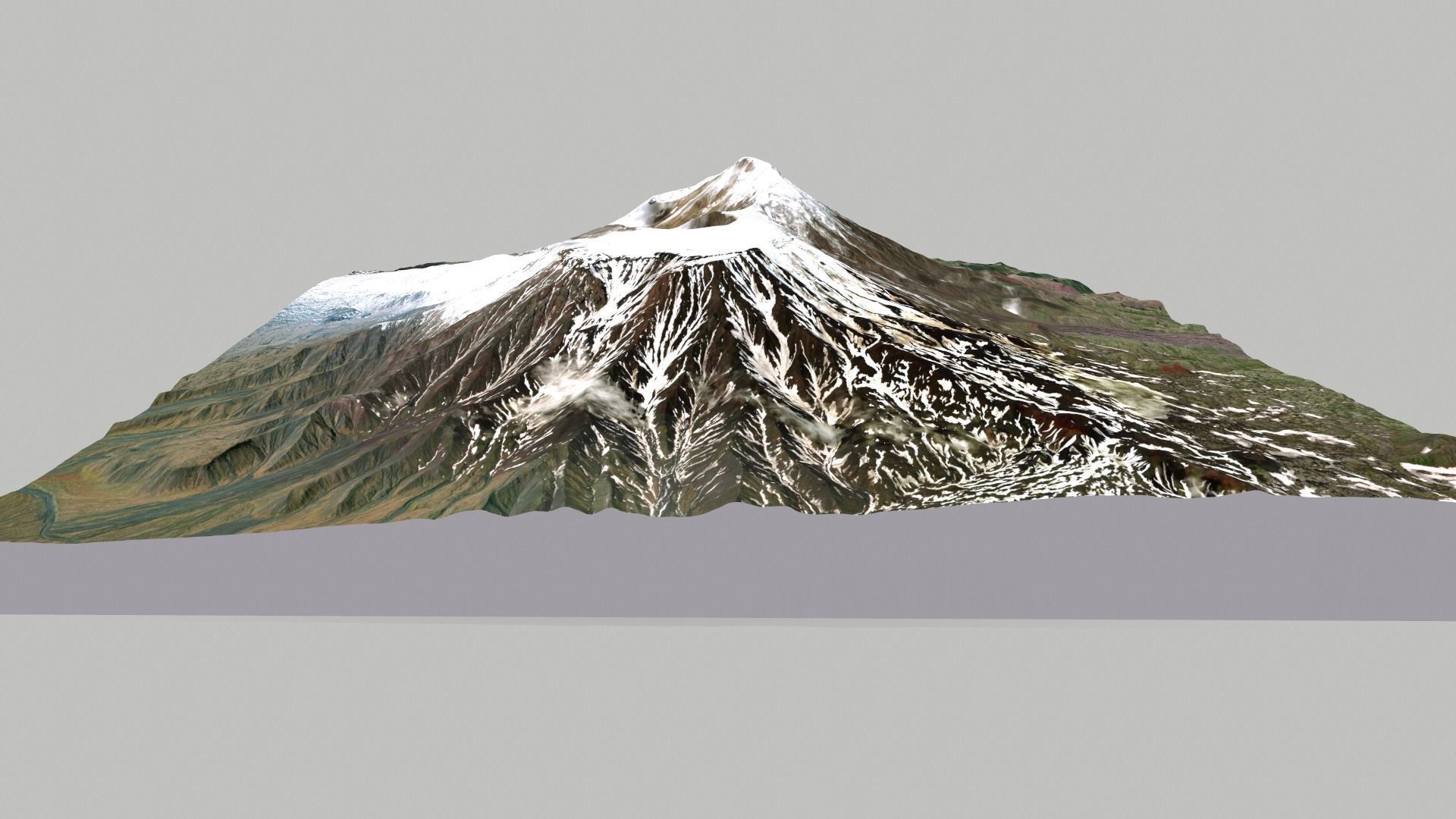 Volcano Tolbachik Kamchatka 3D model_5