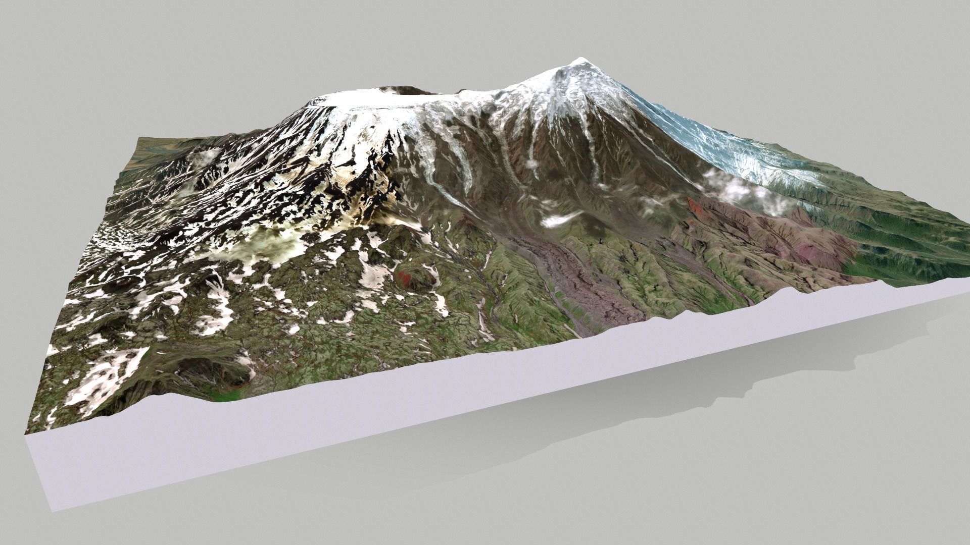 Volcano Tolbachik Kamchatka 3D model_7