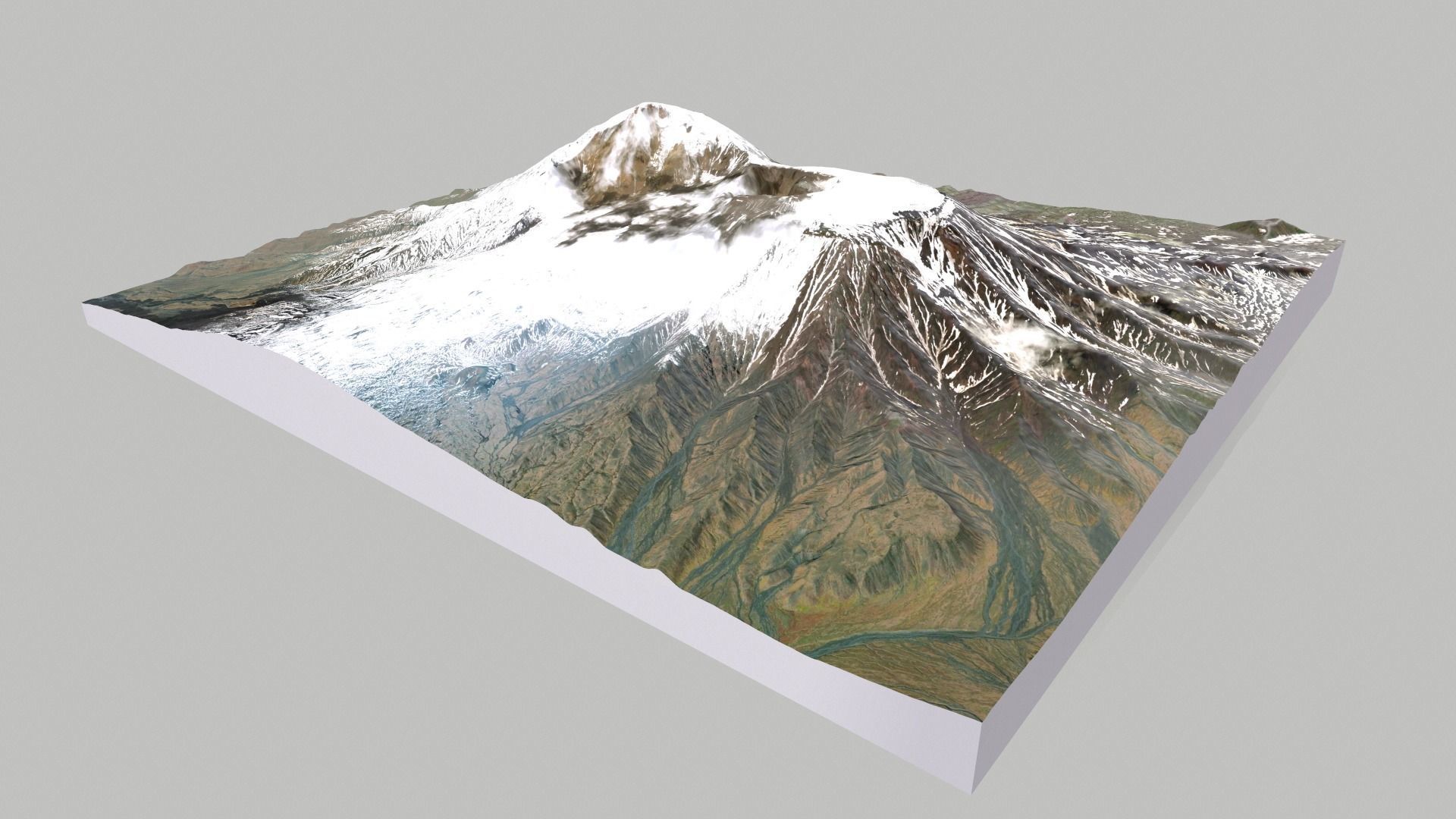 Volcano Tolbachik Kamchatka 3D model_10