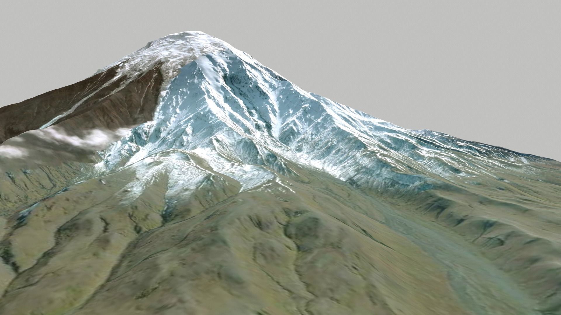 Volcano Tolbachik Kamchatka 3D model_4