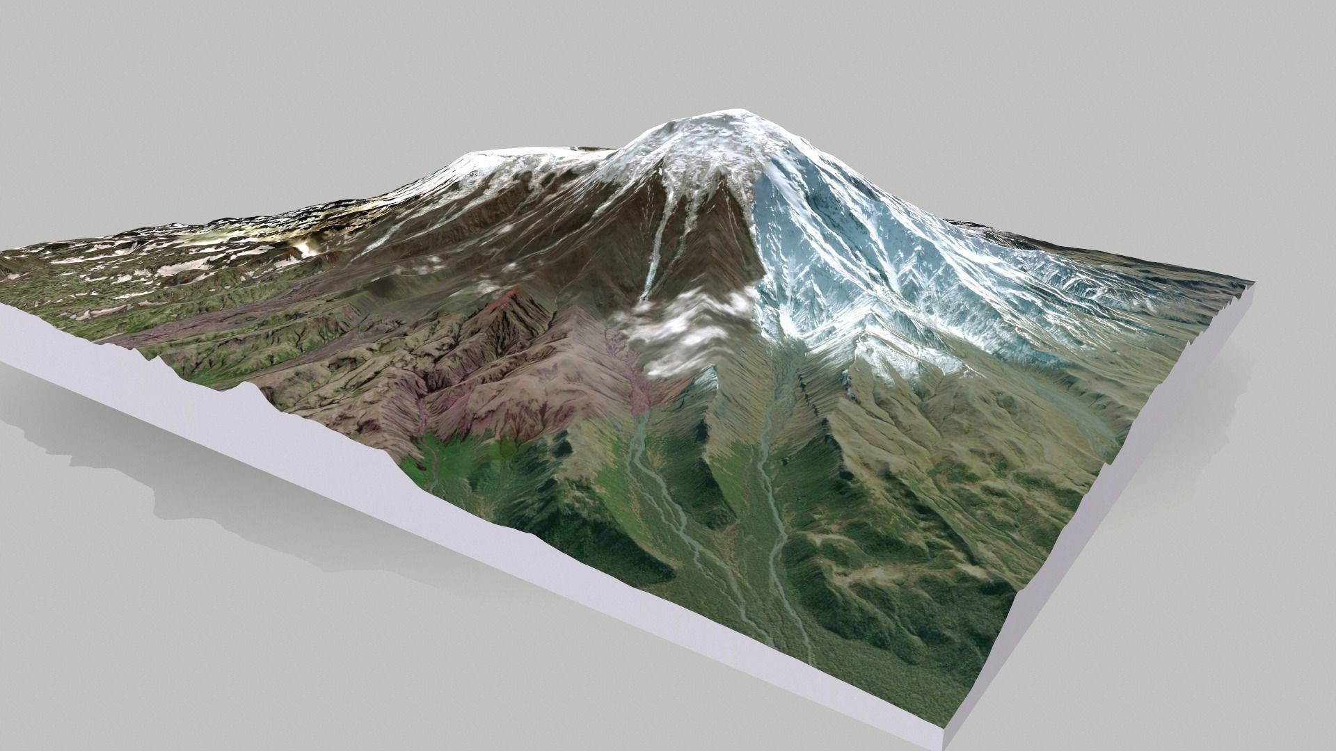 Volcano Tolbachik Kamchatka 3D model_8