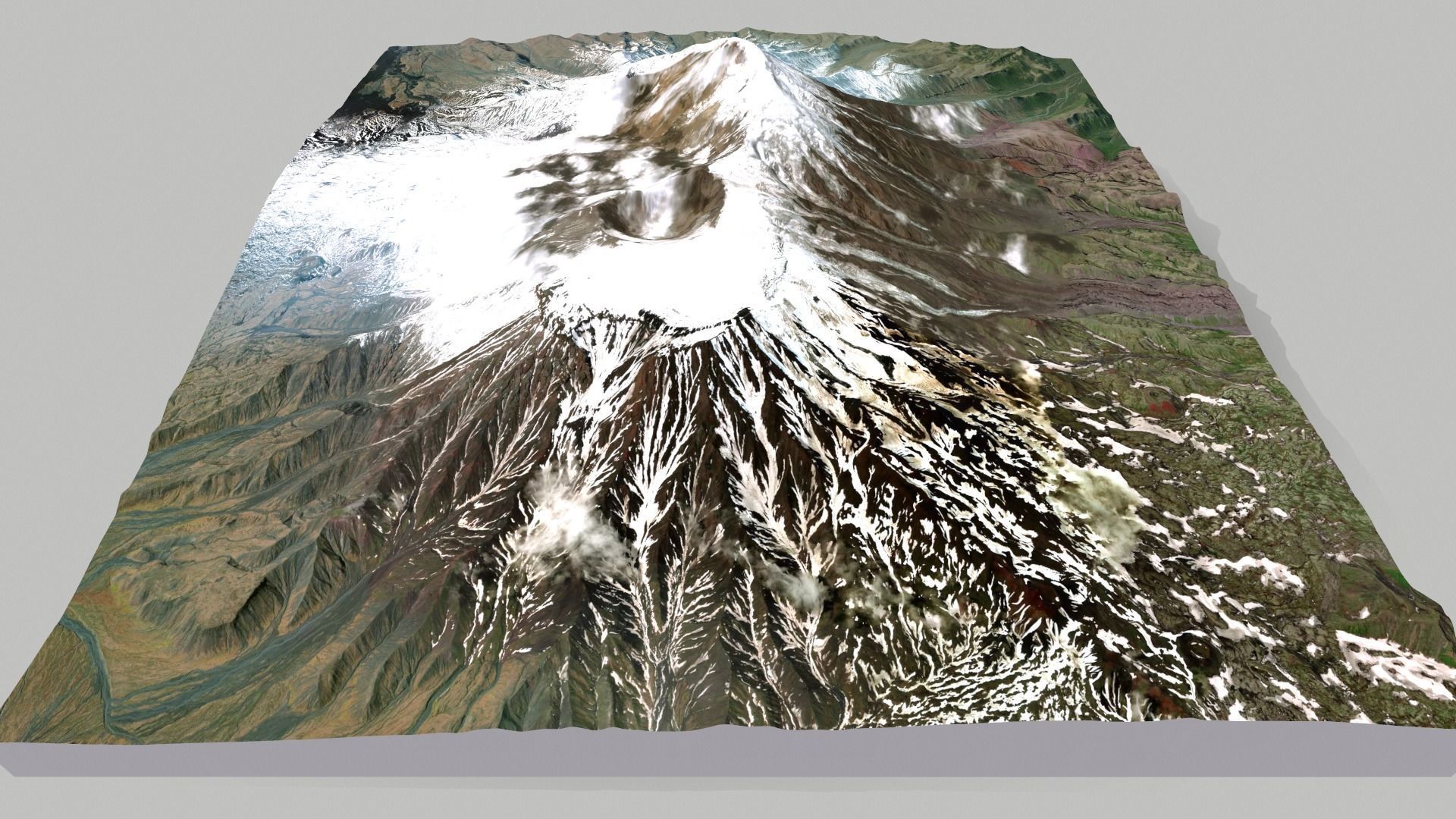 Volcano Tolbachik Kamchatka 3D model_6