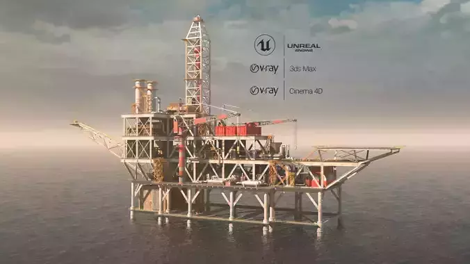 OilRig 3D model