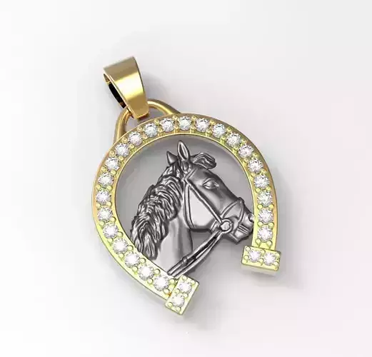 Horse Pendant 3D print model