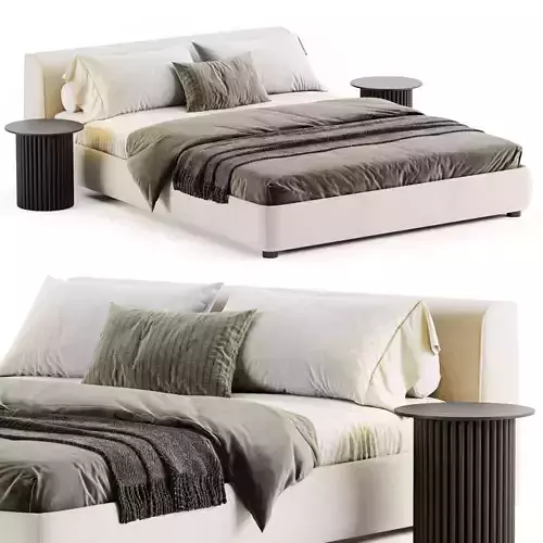 Sava bed by Como Casa 3D model