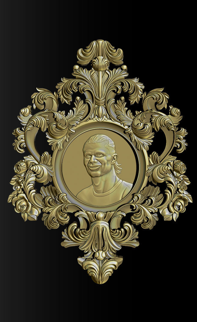 Erling Haaland bust for 3D printing 3D print model_42