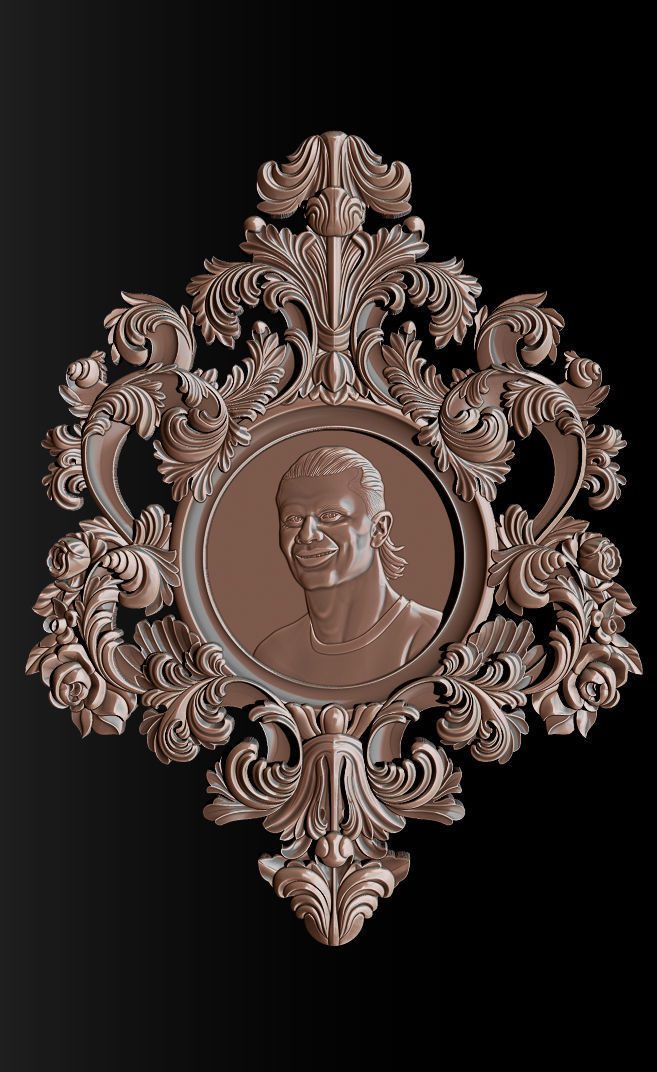 Erling Haaland bust for 3D printing 3D print model_3