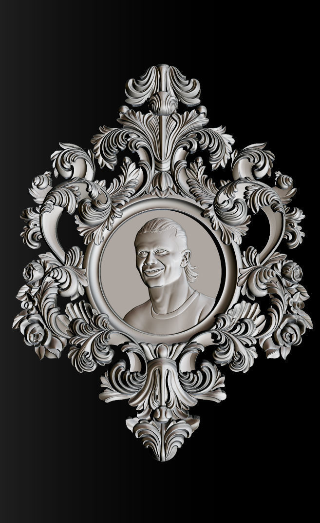 Erling Haaland bust for 3D printing 3D print model_34
