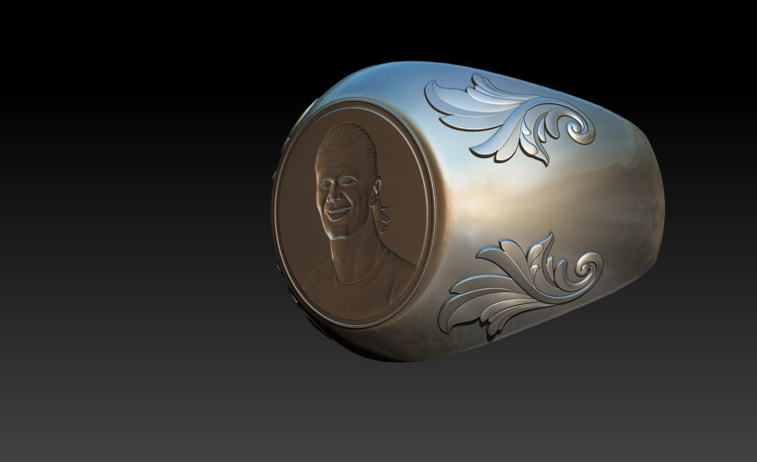 Erling Haaland bust for 3D printing 3D print model_32