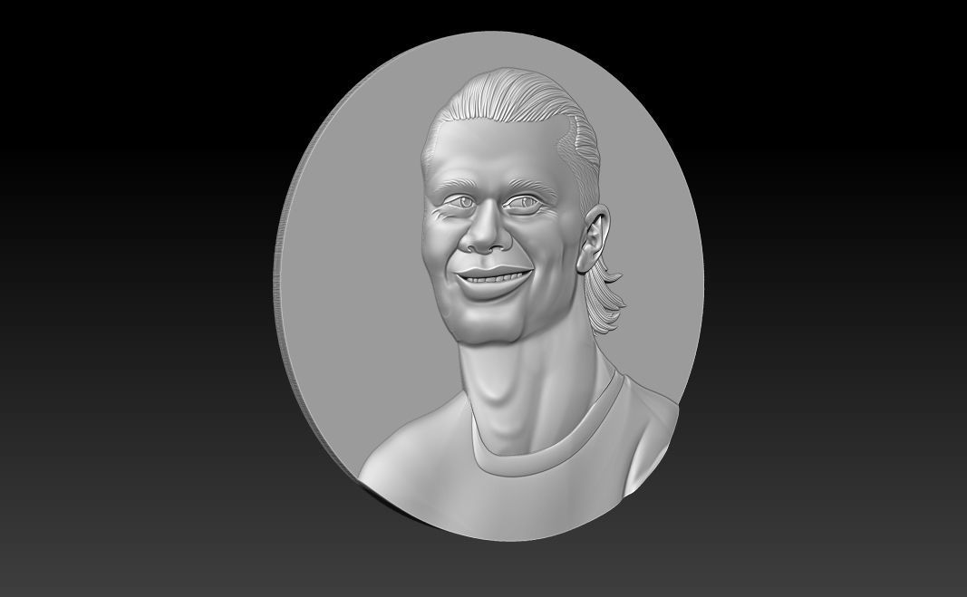 Erling Haaland bust for 3D printing 3D print model_10